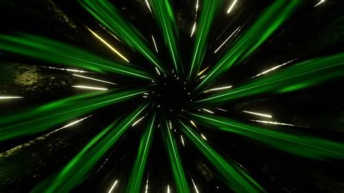 Videohive - Green With Light Yellow Inside The Spiral Background Vj Loop In HD - 47973473 - 47973473