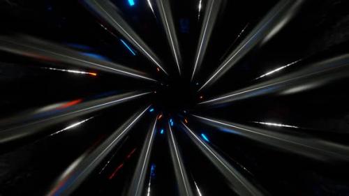 Videohive - Silver With Blue And Orange Inside The Spiral Background Vj Loop In HD - 47973477 - 47973477