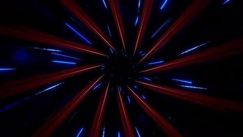 Videohive - Red With Blue Inside The Spiral Background Vj Loop In 4K - 47973483 - 47973483