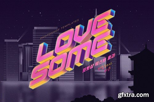 Retro Cyberpunk Text Effects JZLEPFM