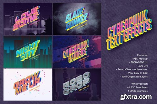 Retro Cyberpunk Text Effects JZLEPFM