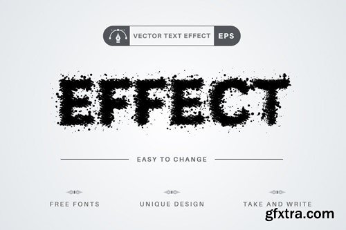 Paint Splatter - Editable Text Effect, Font Style RKVNNE2