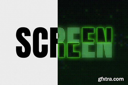 Pixel Screen Matrix Text Effect 4L9ZRPT