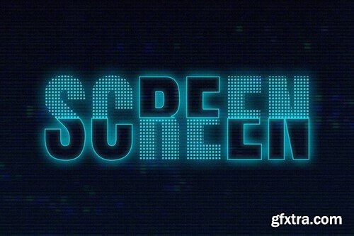 Pixel Screen Matrix Text Effect 4L9ZRPT