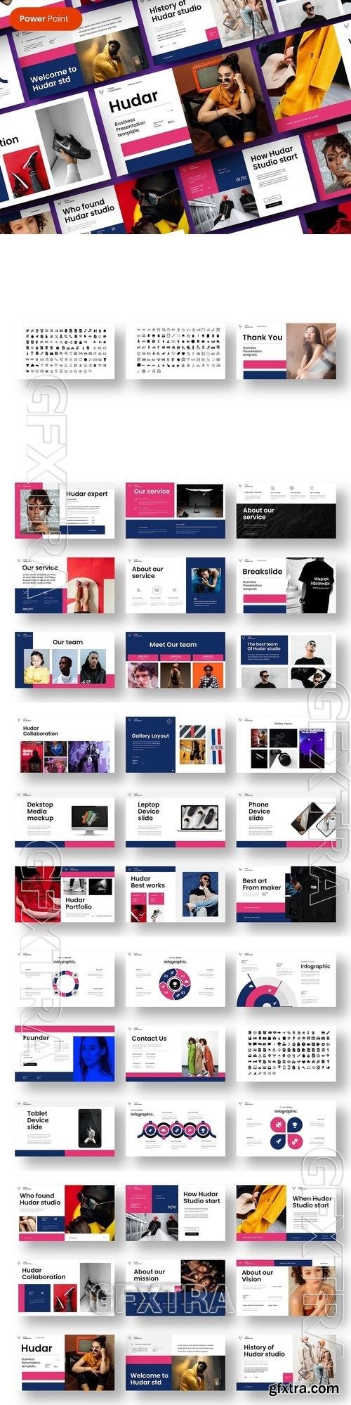 Hudar - Business PowerPoint Template TL9ZSA4