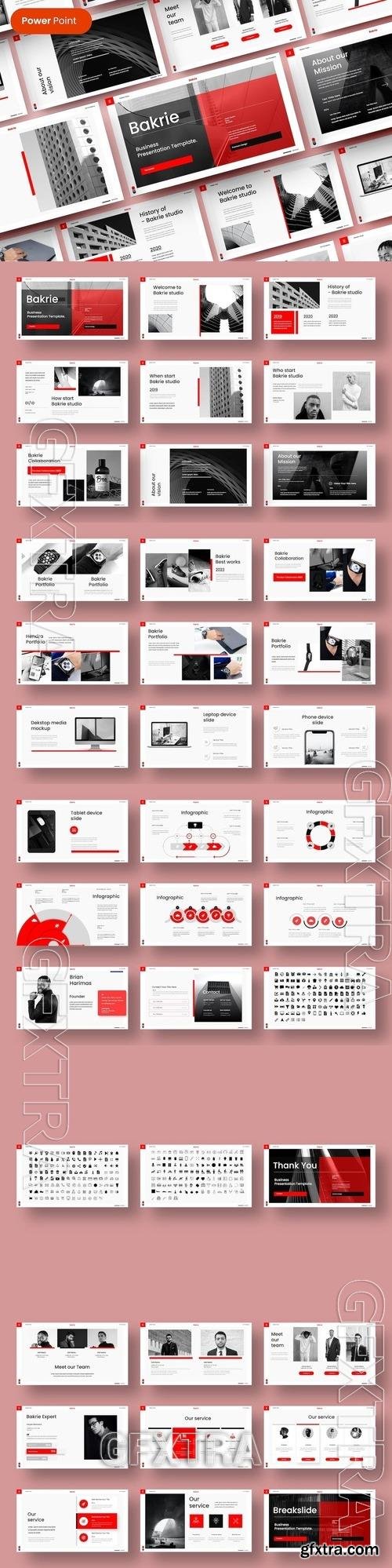 Bakrie - Business PowerPoint Template FYD23MT