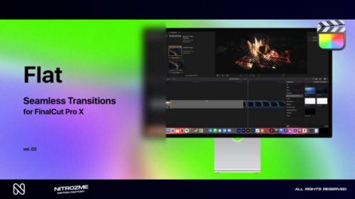 Videohive - Flat Transitions Vol. 02 for Final Cut Pro X - 47985829 - 47985829