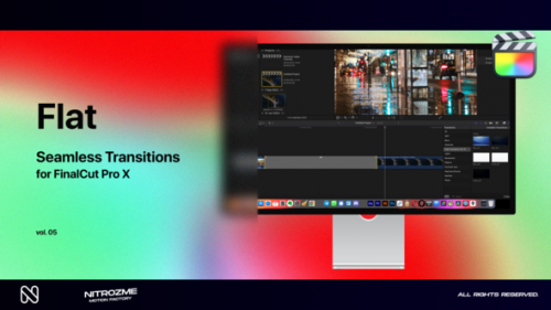 Videohive - Flat Transitions Vol. 05 for Final Cut Pro X - 47985846 - 47985846