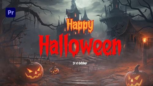 Videohive - Happy Halloween Intro MOGRT - 47910372 - 47910372