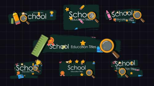 Videohive - School Education Titles - 47957580 - 47957580