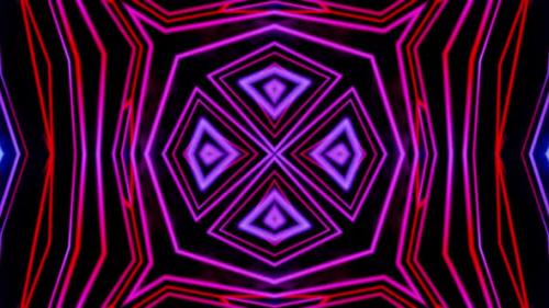 Videohive - Very colorful and unusual looking object with black background. Kaleidoscope VJ loop - 47960172 - 47960172