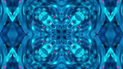 Videohive - Blue and red abstract design. Kaleidoscope VJ loop - 47960178 - 47960178