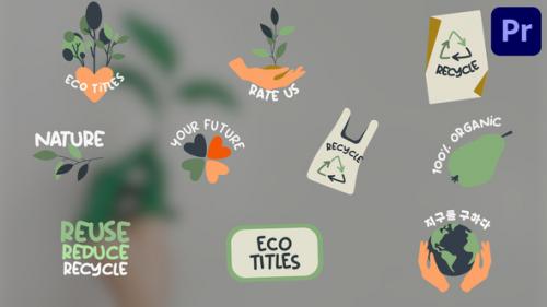 Videohive - Eco Recycle Titles | Premiere Pro MOGRT - 47982939 - 47982939