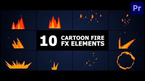 Videohive - Cartoon Fire | Premiere Pro MOGRT - 47984360 - 47984360