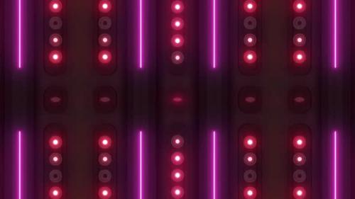 Videohive - 4k Red Pink Led Loop - 47978473 - 47978473