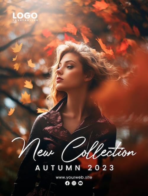 Premium PSD | Autumn festival 2023 social media post poster design Premium PSD