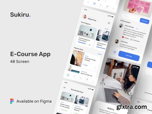 Sikiru - E-Course App UI Kit Ui8.net