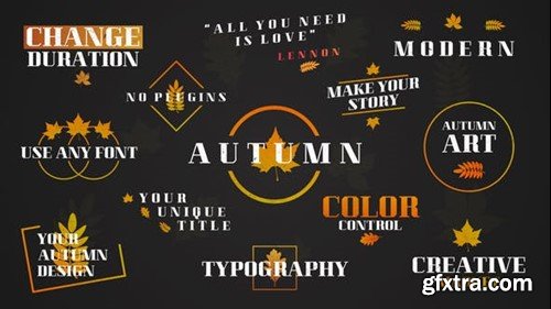 Videohive Autumn Leaves Titles 48107402