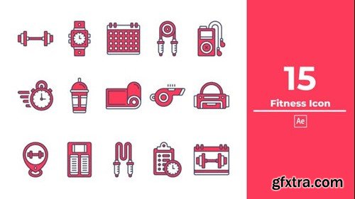 Videohive Fitness Icon After Effect 48094052