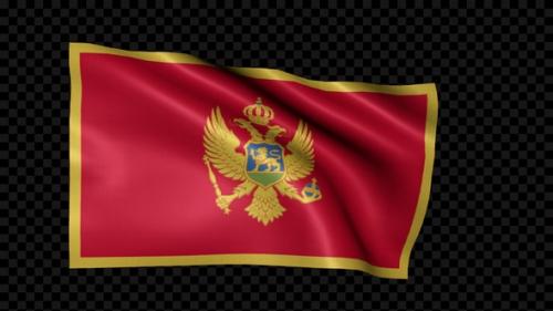 Videohive - Montenegro Flag - 47980443 - 47980443