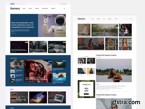 Samara - Blog UI Kit Ui8.net