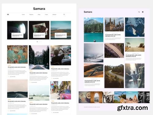 Samara - Blog UI Kit Ui8.net