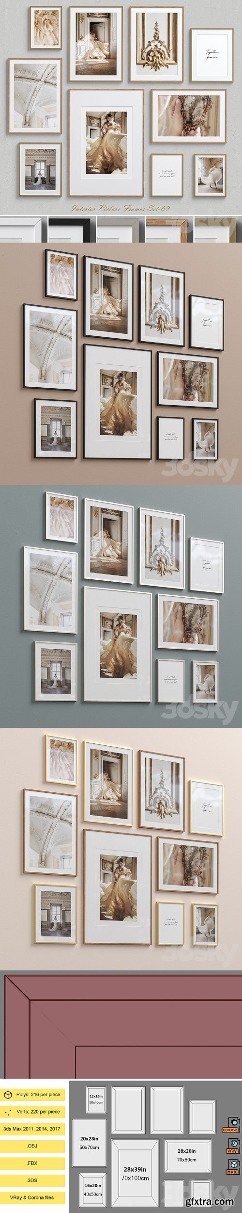 Interior Picture Frames Set-69