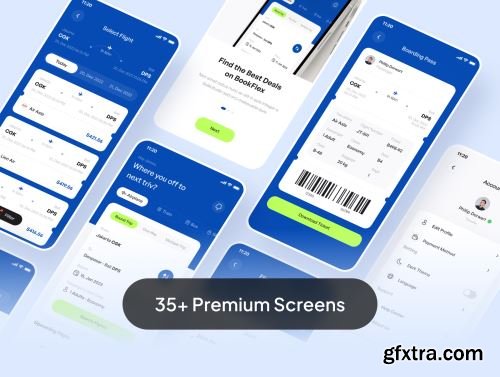 BookFlex - Flight Booking Apps UI Kit Ui8.net