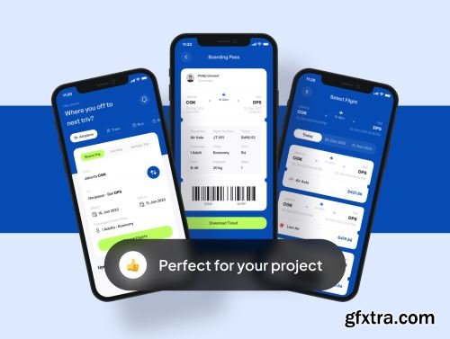BookFlex - Flight Booking Apps UI Kit Ui8.net