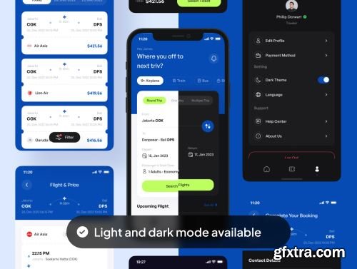BookFlex - Flight Booking Apps UI Kit Ui8.net