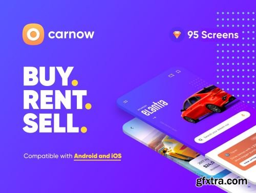 Carnow - buy rent and sell mobile app UI kit Ui8.net