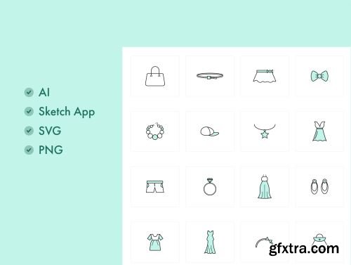 Clothes & Accessories Icons Ui8.net