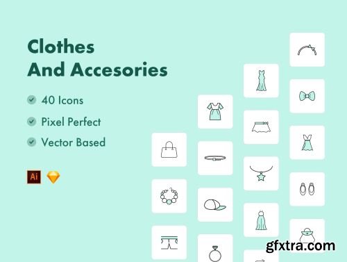 Clothes & Accessories Icons Ui8.net