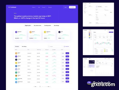 Coinbank - Crypto Wallet & Trading Platform Ui8.net