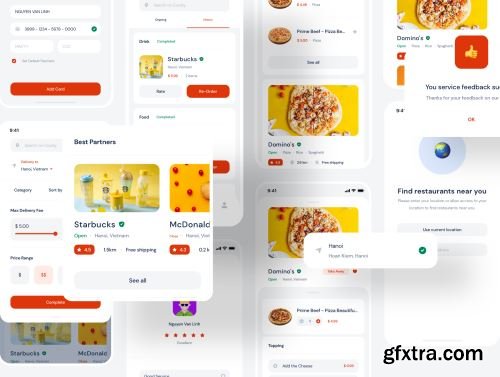 Coody Food iOS UI Kit Ui8.net