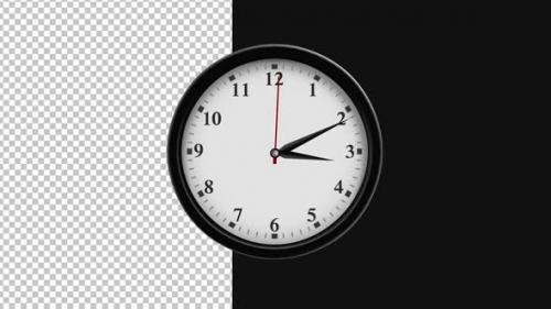 Videohive - Fast Clock Movement Alpha 1080p - 47982605 - 47982605