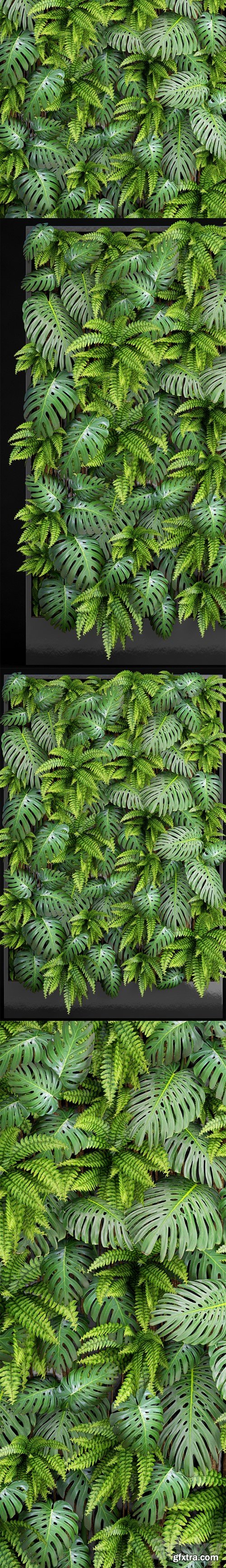 Fytowall 1. Vertical garden, phytowall, phytomodl, landscaping, green picture, bush, wall decor, branches, monstera, fern, eco, eco decor, loft