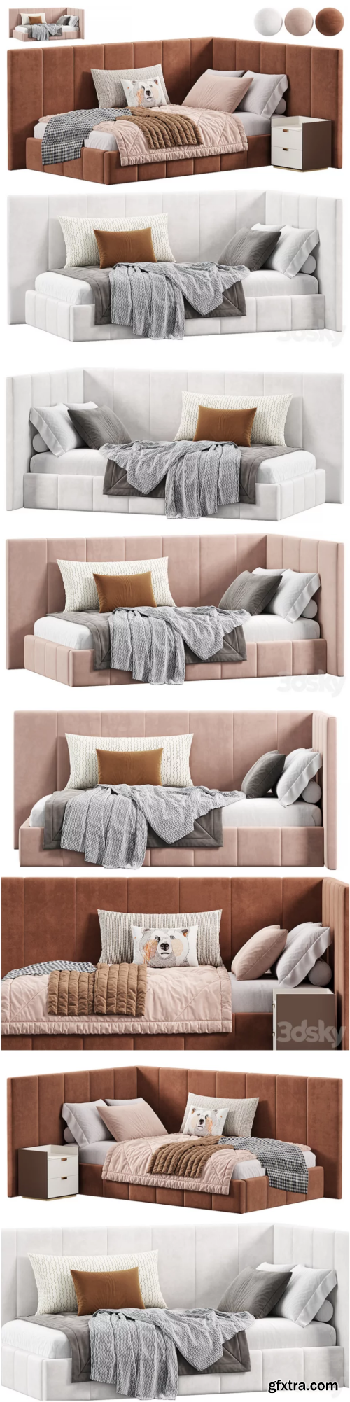 Corner bed Dandy kids by sensorsleep