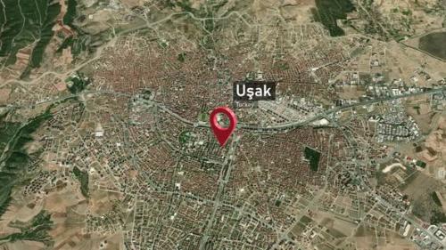 Videohive - Uşak City Map Zoom (Turkey) from Space to Earth - 47982719 - 47982719