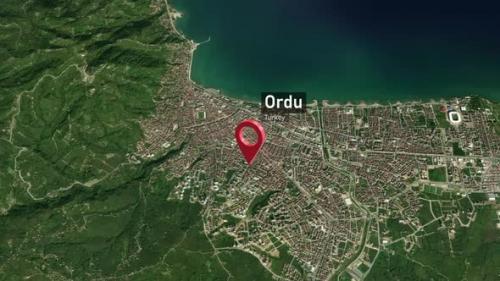 Videohive - Ordu City Map Zoom (Turkey) from Space to Earth - 47982722 - 47982722