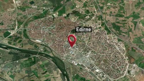 Videohive - Edirne City Map Zoom (Turkey) from Space to Earth - 47982724 - 47982724