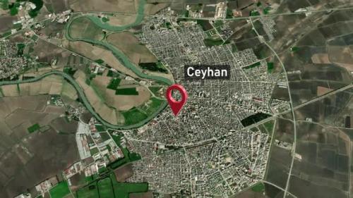 Videohive - Ceyhan City Map Zoom (Turkey) from Space to Earth - 47982730 - 47982730