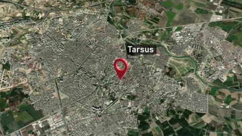 Videohive - Tarsus City Map Zoom (Turkey) from Space to Earth - 47982886 - 47982886