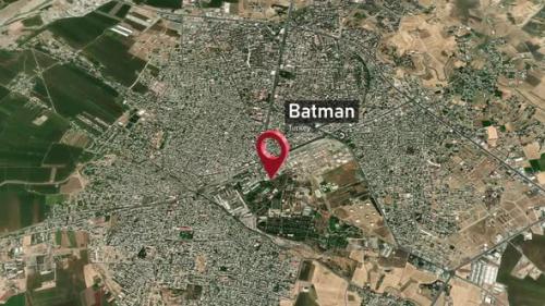 Videohive - Batman City Map Zoom (Turkey) from Space to Earth - 47982888 - 47982888