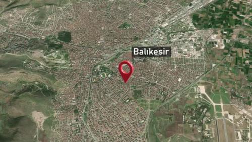 Videohive - Balıkesir City Map Zoom (Turkey) from Space to Earth - 47982889 - 47982889