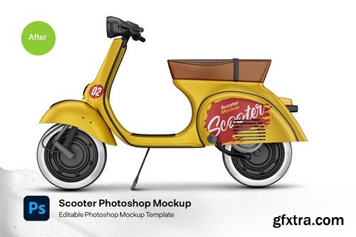 Scooter Photoshop Mockup TXFD7SX