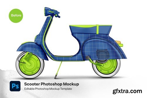 Scooter Photoshop Mockup TXFD7SX