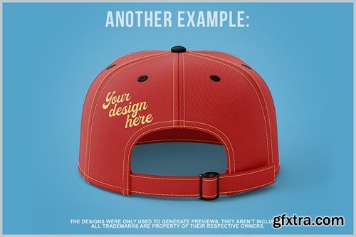 Cap Mockup with Metal Buckle Closure Template NFKA894