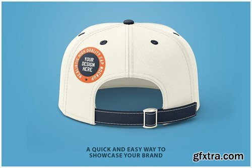 Cap Mockup with Metal Buckle Closure Template NFKA894