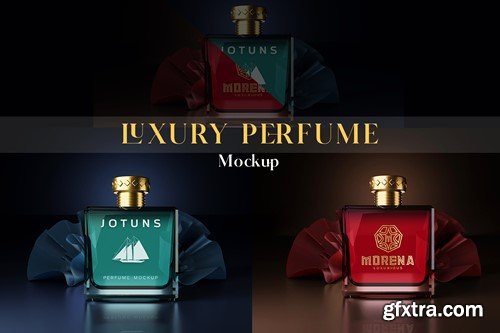 Luxury Perfume - Realistic Mockup P4ZKL9M